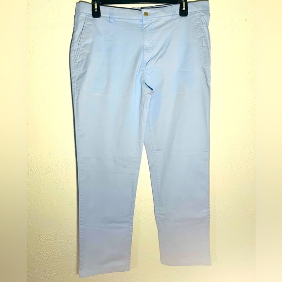 Greg Norman Blue Long Golf Preppy Casual Pants Size 38x32 - Picture 1 of 4